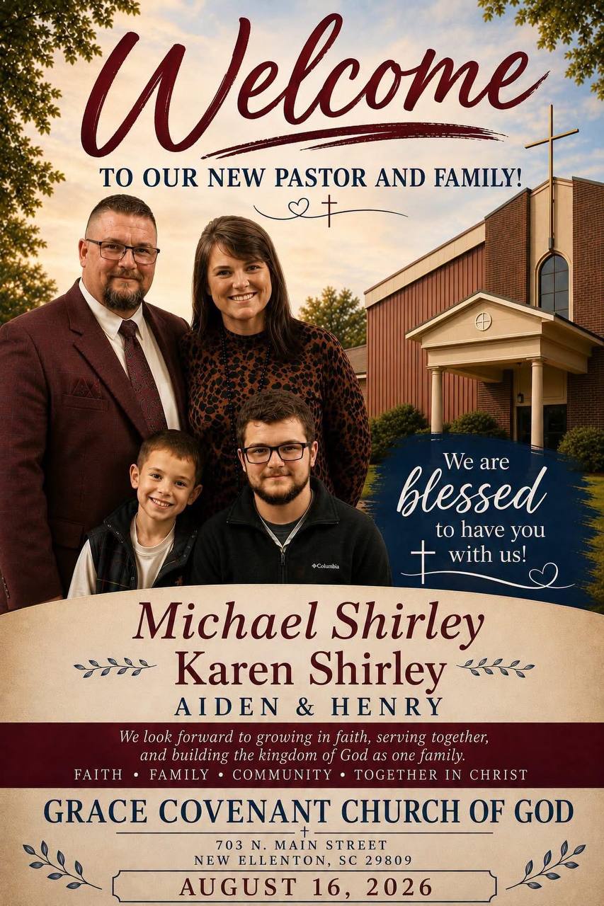 Welcome Pastor Michael and Karen Shirley and family